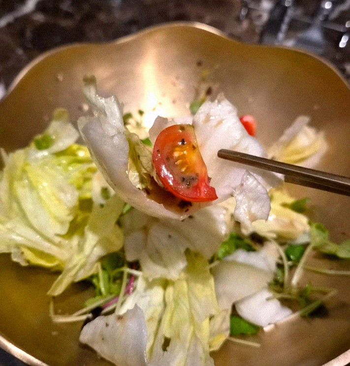 DAEBOJUNG City Hall · コースに添えられる海鮮料理