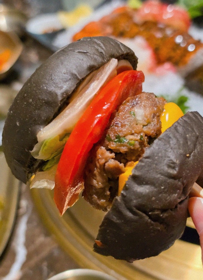DAEBOJUNG City Hall · a plated course of Hanwoo beef