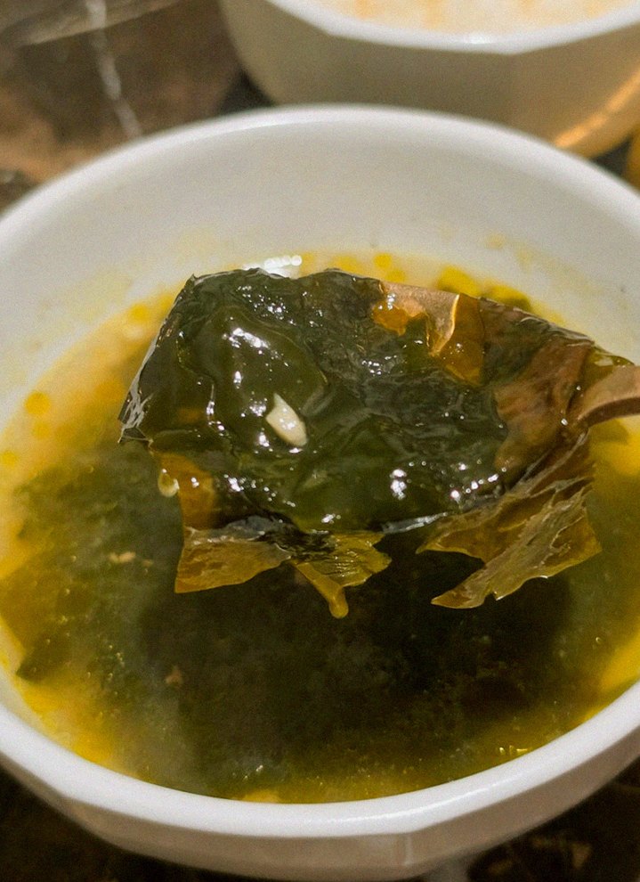 DAEBOJUNG City Hall · a warm soup to finish the course