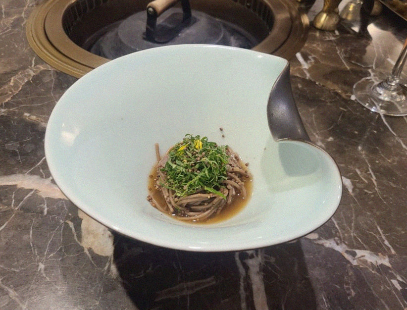 DAEBOJUNG City Hall · fresh Hanwoo beef tartare (yukhoe)