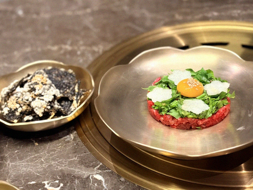 DAEBOJUNG Yeouido · fresh Hanwoo beef tartare (yukhoe)