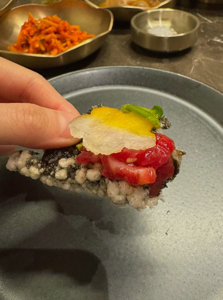 DAEBOJUNG Yeouido · fresh Hanwoo beef tartare (yukhoe)
