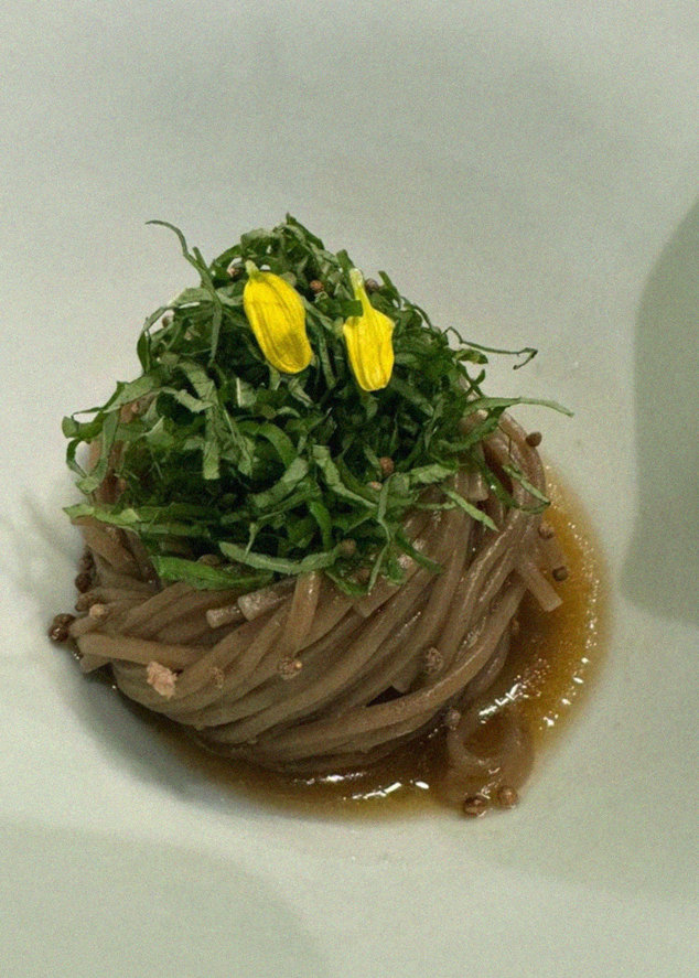 DAEBOJUNG Yeouido · a plated course of Hanwoo beef
