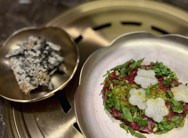 DAEBOJUNG Yeouido · fresh Hanwoo beef tartare (yukhoe)