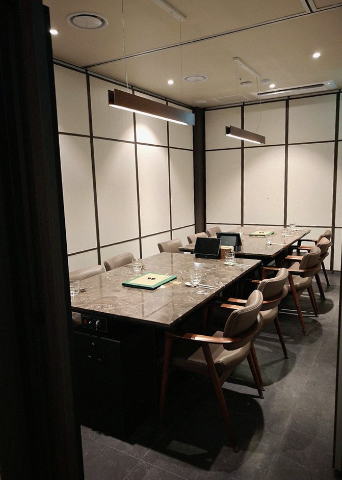 DAEBOJUNG Yeouido · a private dining room — every table is a private room