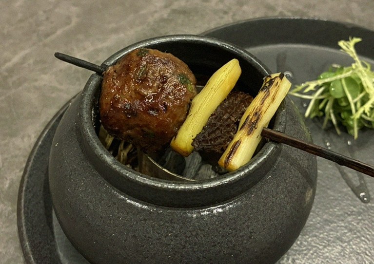 GOWOOGA Gwanghwamun · a plated course of Hanwoo beef