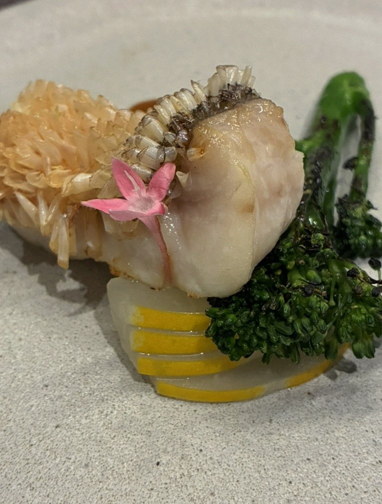 GOWOOGA Gwanghwamun · seafood course served alongside the beef