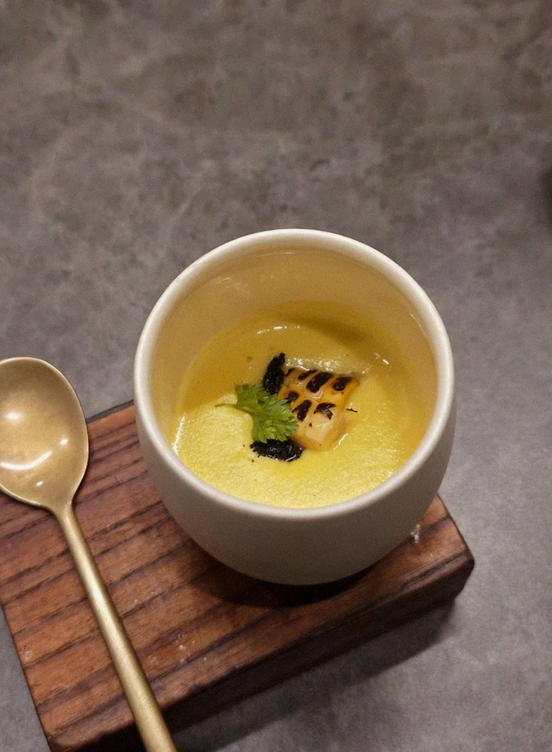 GOWOOGA Gwanghwamun · a warm soup to finish the course