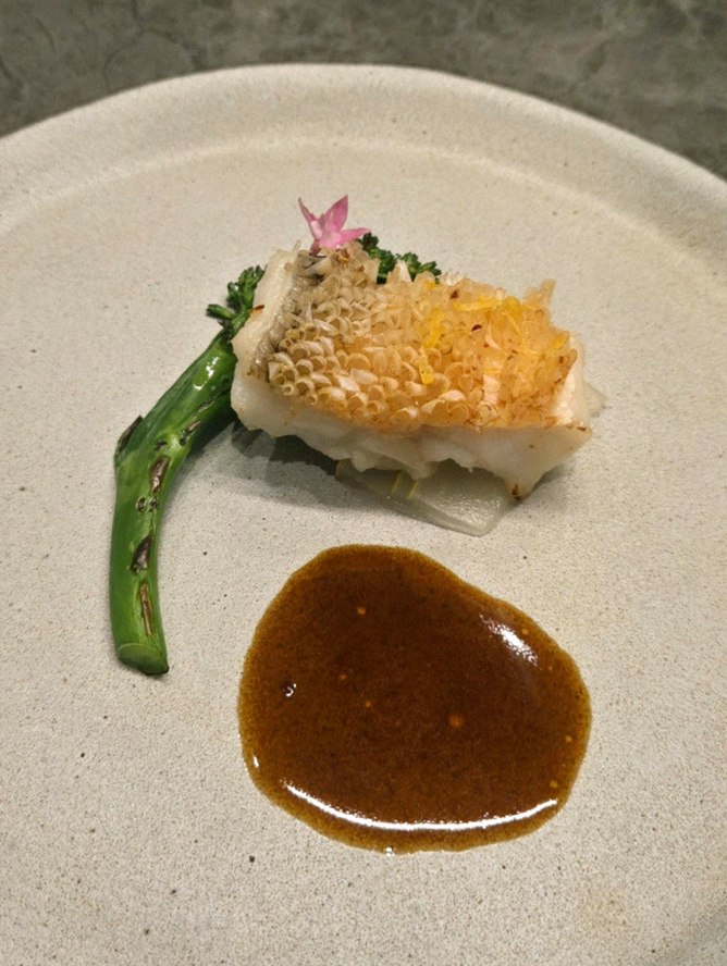 GOWOOGA Gwanghwamun · a plated course of Hanwoo beef