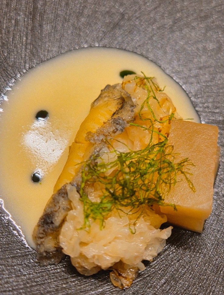 GOWOOGA Gwanghwamun · a plated course of Hanwoo beef