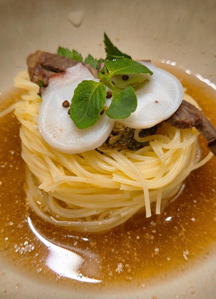 GOWOOGA Gwanghwamun · a warm soup to finish the course