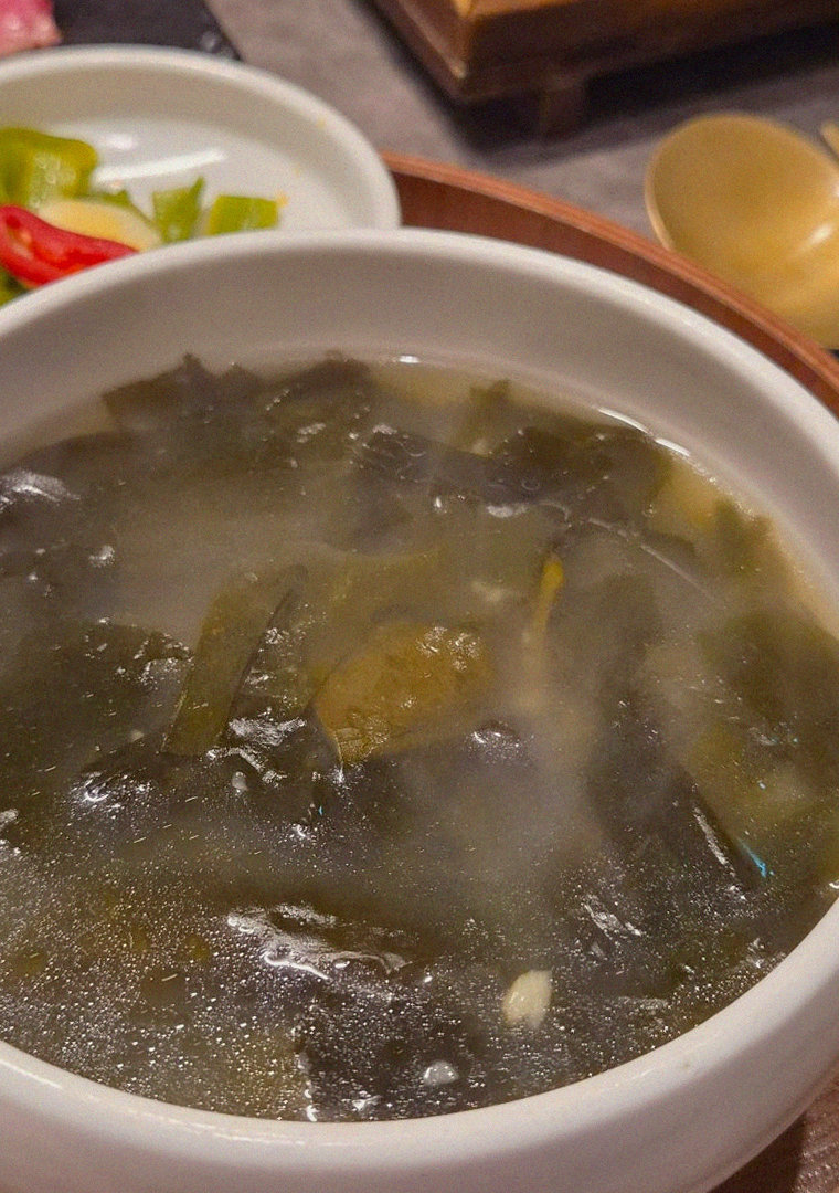 GOWOOGA Gwanghwamun · a warm soup to finish the course