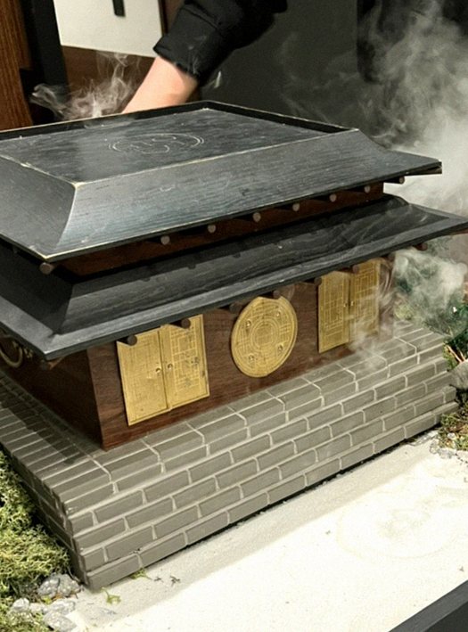 고우가 역삼점 강남 · 강남 한우오마카세 강남 데이트코스 · 시그니처 한우 쇼잉 — 진열함에 담긴 마블링 한우와 캐비아