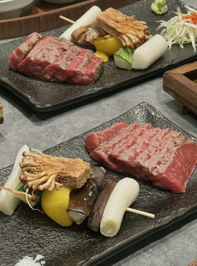 고우가 역삼점 강남 · 강남 한우오마카세 강남 데이트코스 · 마블링이 살아있는 프리미엄 한우 쇼잉