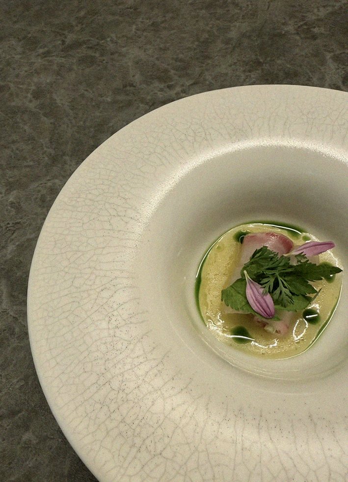 GOWOOGA Yeouido · a plated course of Hanwoo beef