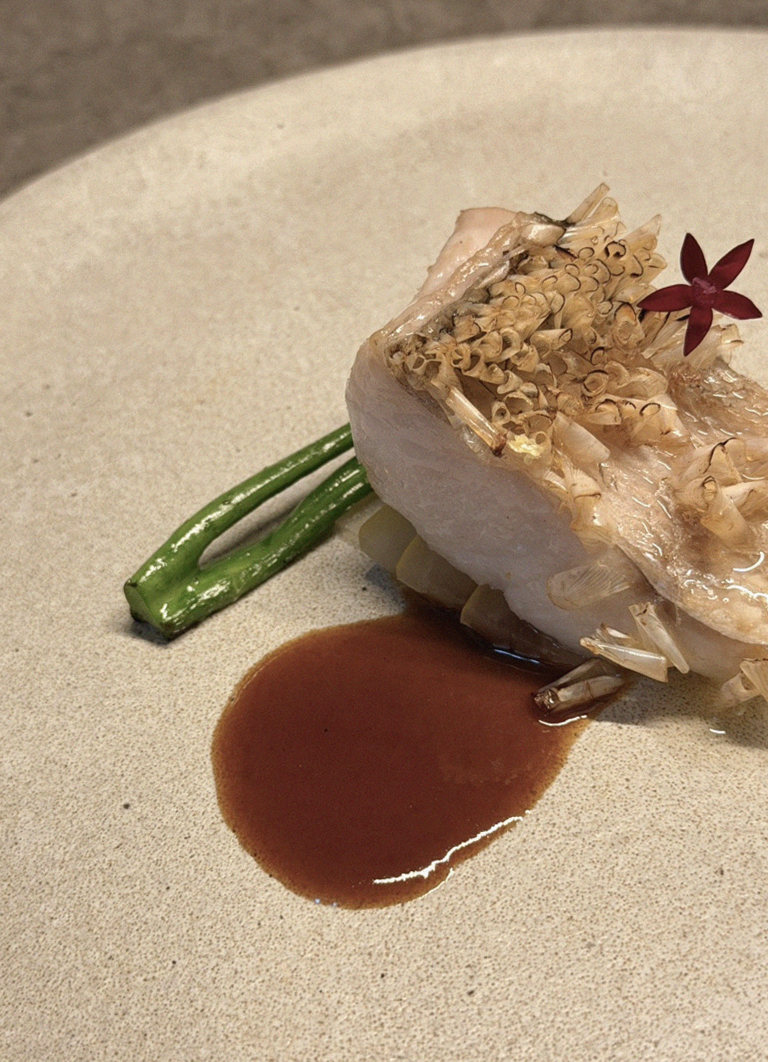 GOWOOGA Yeouido · a plated course of Hanwoo beef