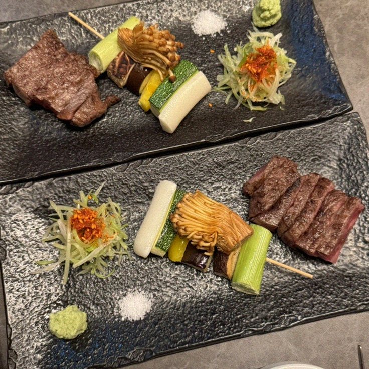 고우가 여의도점 · 여의도 룸식당 더현대서울 맛집 · 한 접시씩 정성껏 플레이팅된 한우 코스 요리