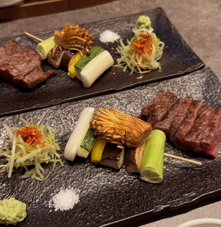 고우가 여의도점 · 여의도 룸식당 더현대서울 맛집 · 한 접시씩 정성껏 플레이팅된 한우 코스 요리