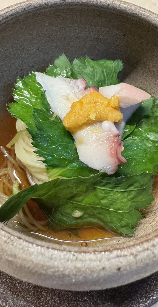 WOOARA Gwanghwamun · seafood course served alongside the beef