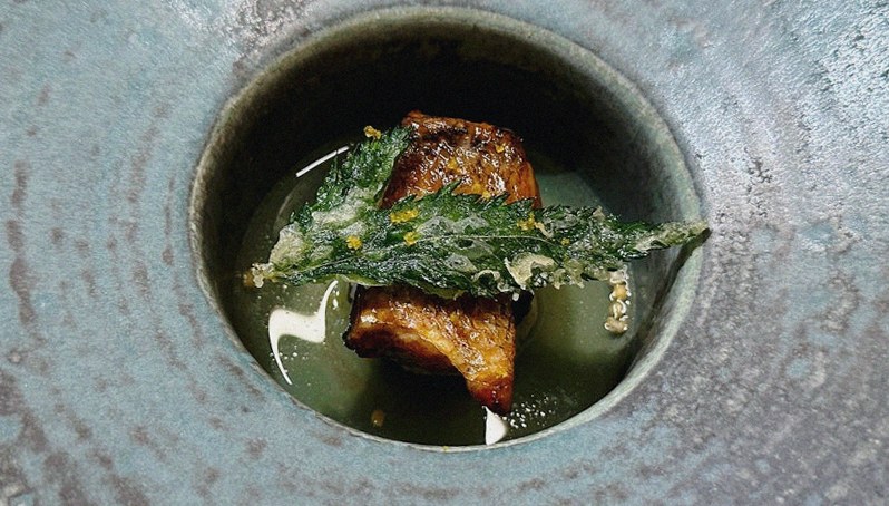 WOOARA Gwanghwamun · a plated course of Hanwoo beef