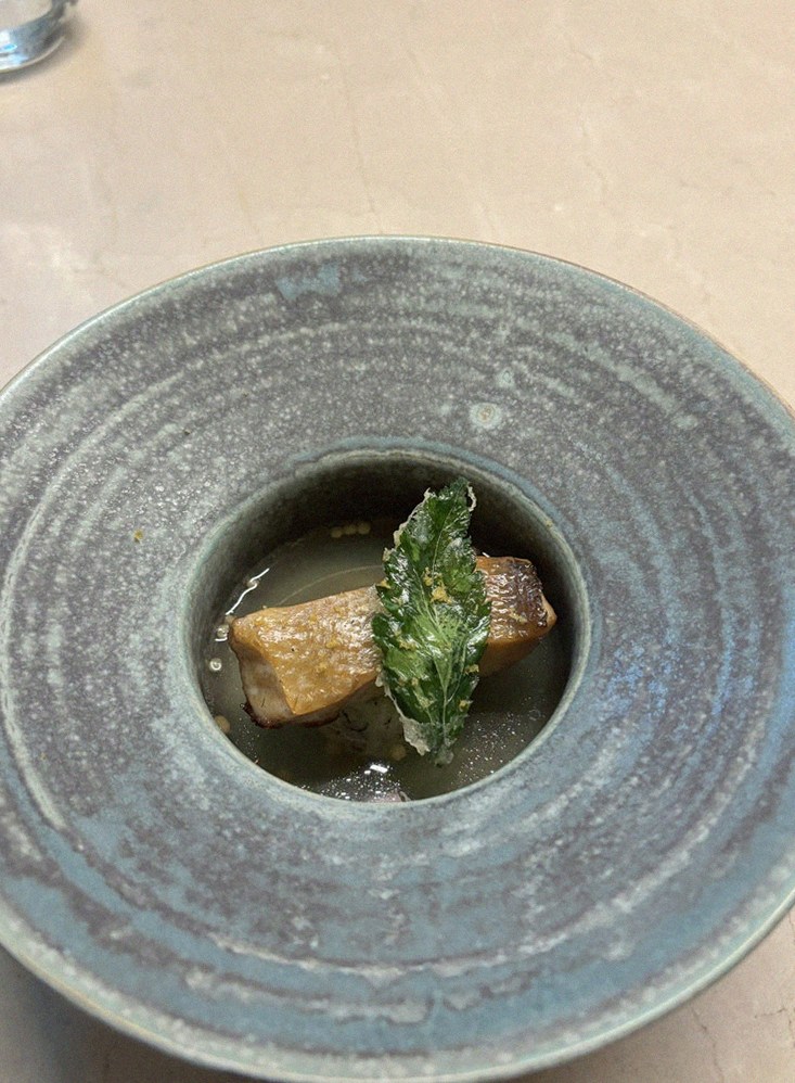 WOOARA Gwanghwamun · a plated course of Hanwoo beef
