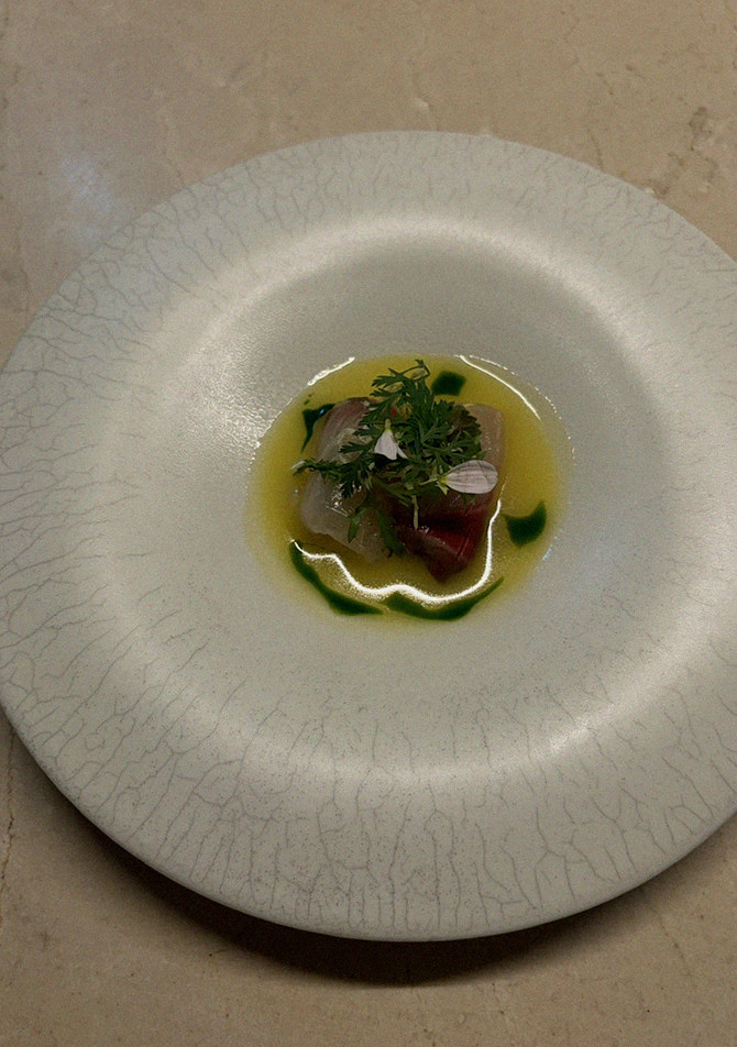 WOOARA Gwanghwamun · a plated course of Hanwoo beef