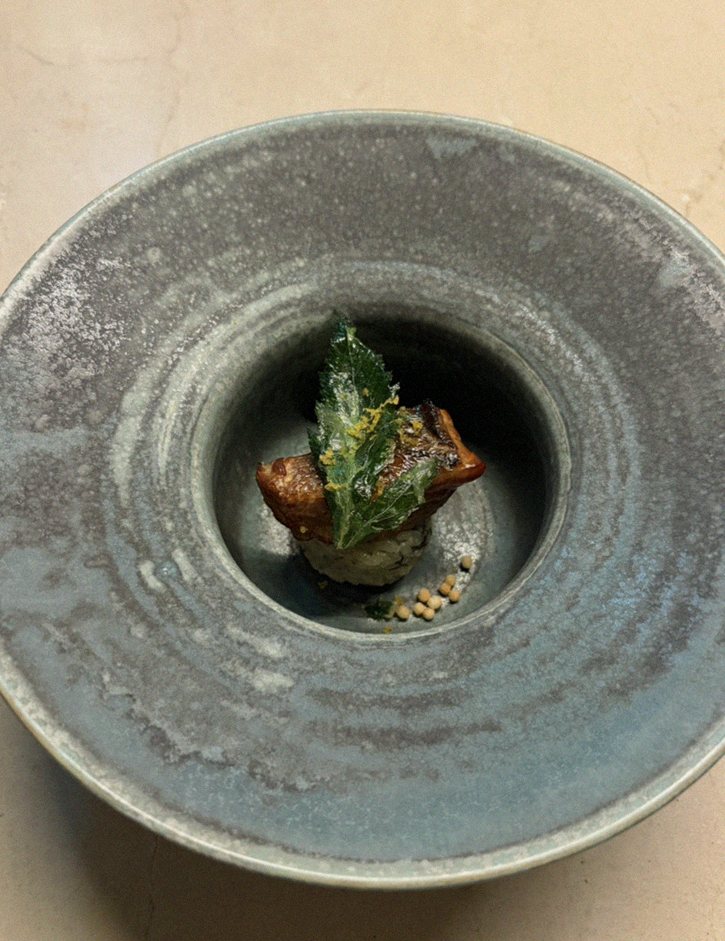 WOOARA Gwanghwamun · a plated course of Hanwoo beef