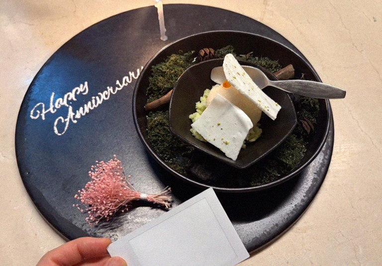 WOOARA Gwanghwamun · the signature Hanwoo showing — marbled beef cuts and caviar presented in a display chest