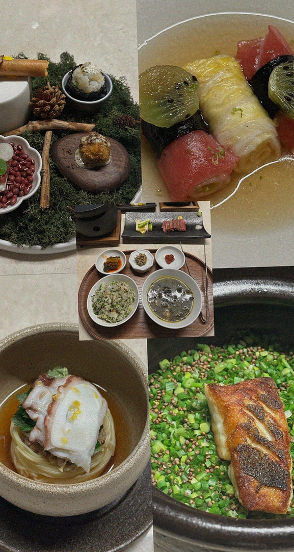 우아라 여의도점 · 여의도 룸식당 여의도 맛집 · 코스에 곁들여지는 해산물 요리