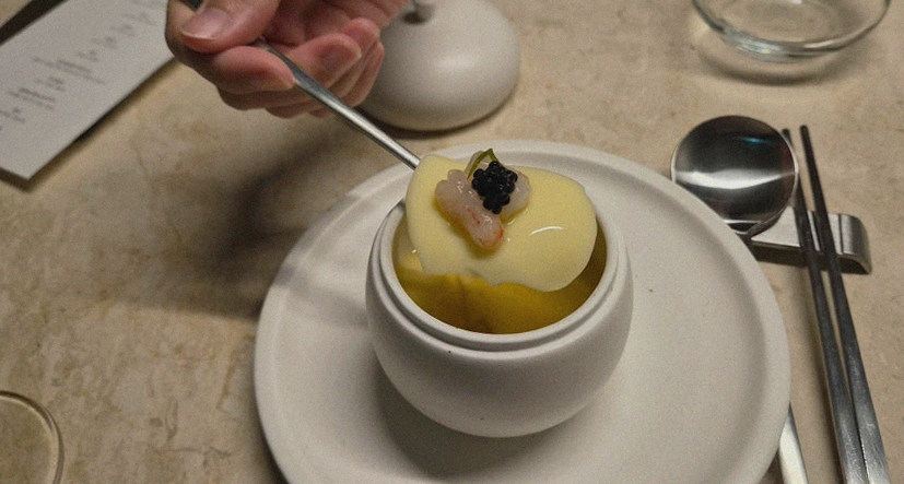 우아라 여의도점 · 여의도 룸식당 여의도 맛집 · 코스를 마무리하는 디저트