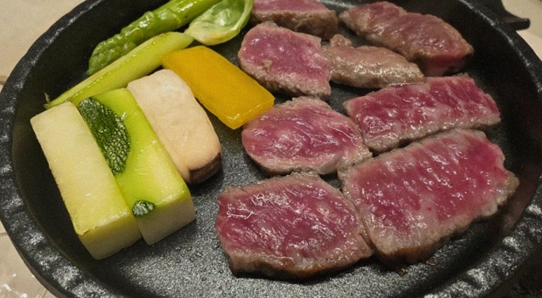 WOOARA Yeouido · Hanwoo beef grilling over binchotan charcoal