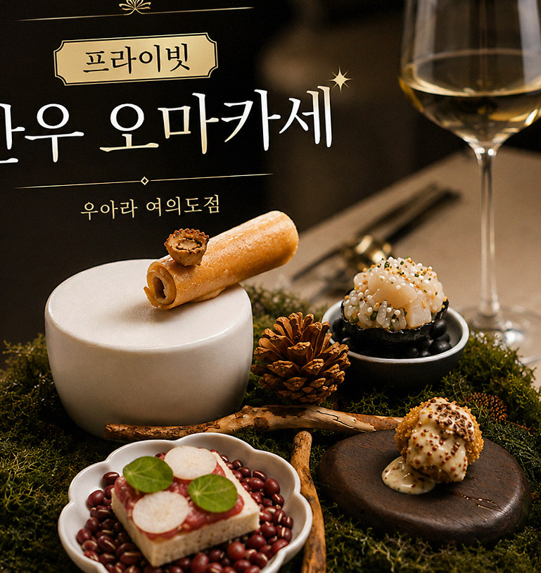 우아라 여의도점 · 여의도 룸식당 여의도 맛집 · 페어링 음료와 주류