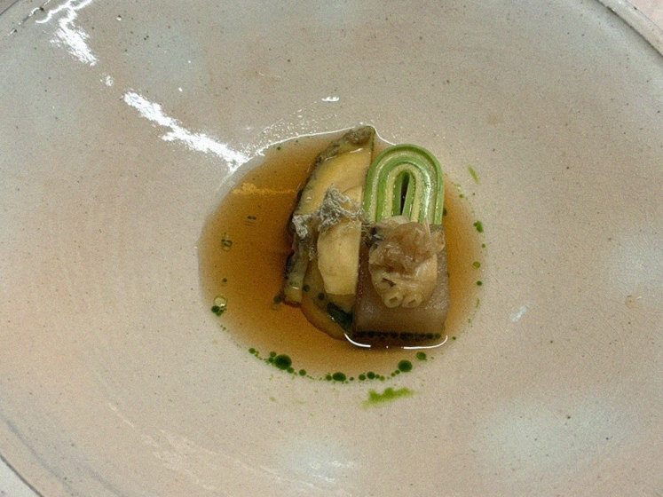 WOOARA Yeouido · a plated course of Hanwoo beef