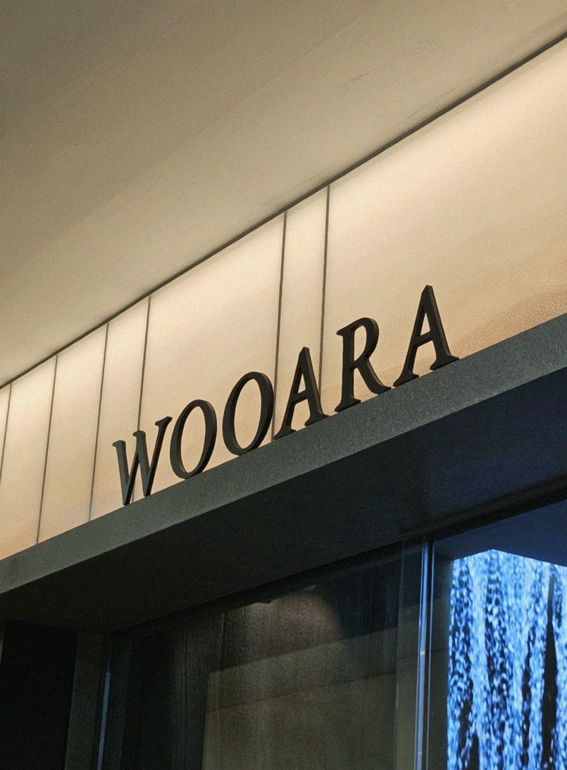 WOOARA Yeouido · 店舗入口と案内
