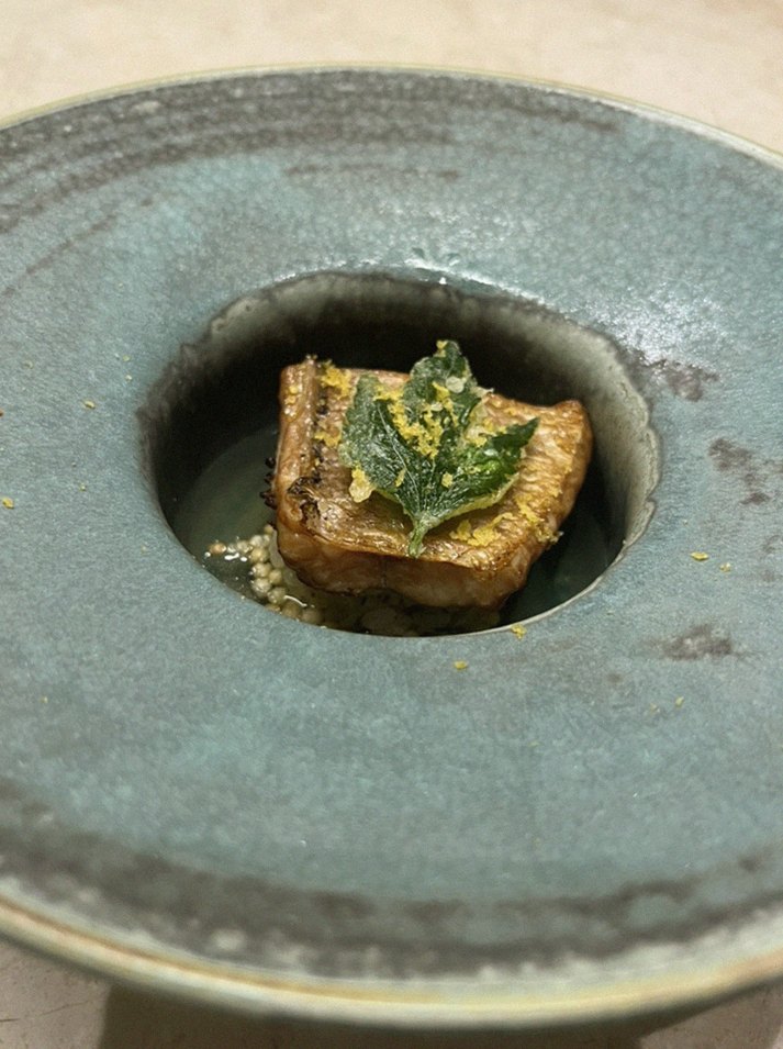 WOOARA Yeouido · a plated course of Hanwoo beef
