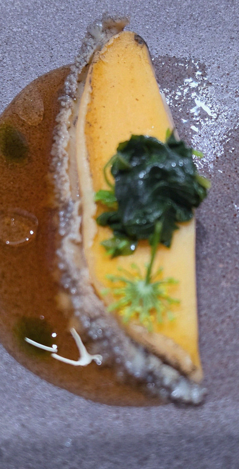 WOOHANA Jonggak · a plated course of Hanwoo beef