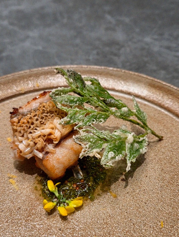 WOOHANA Jonggak · a plated course of Hanwoo beef