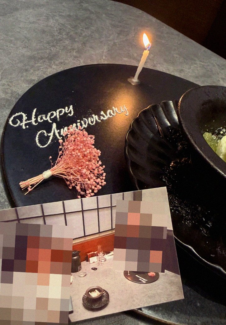우하나 종각역점 · 광화문 맛집 한우오마카세 · 시그니처 한우 쇼잉 — 진열함에 담긴 마블링 한우와 캐비아