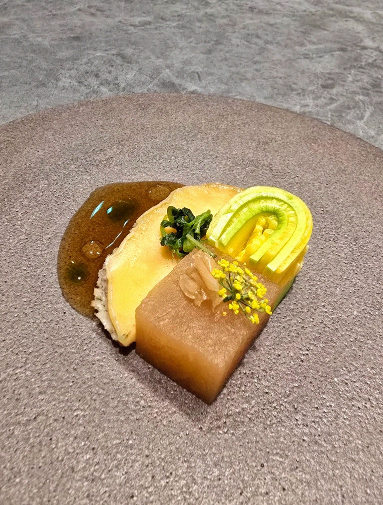 WOOHANA Yeouido · a plated course of Hanwoo beef