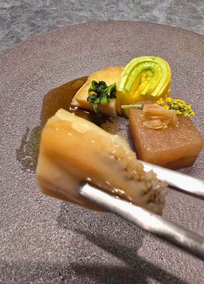 WOOHANA Yeouido · a plated course of Hanwoo beef