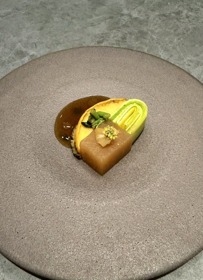 WOOHANA Yeouido · a plated course of Hanwoo beef
