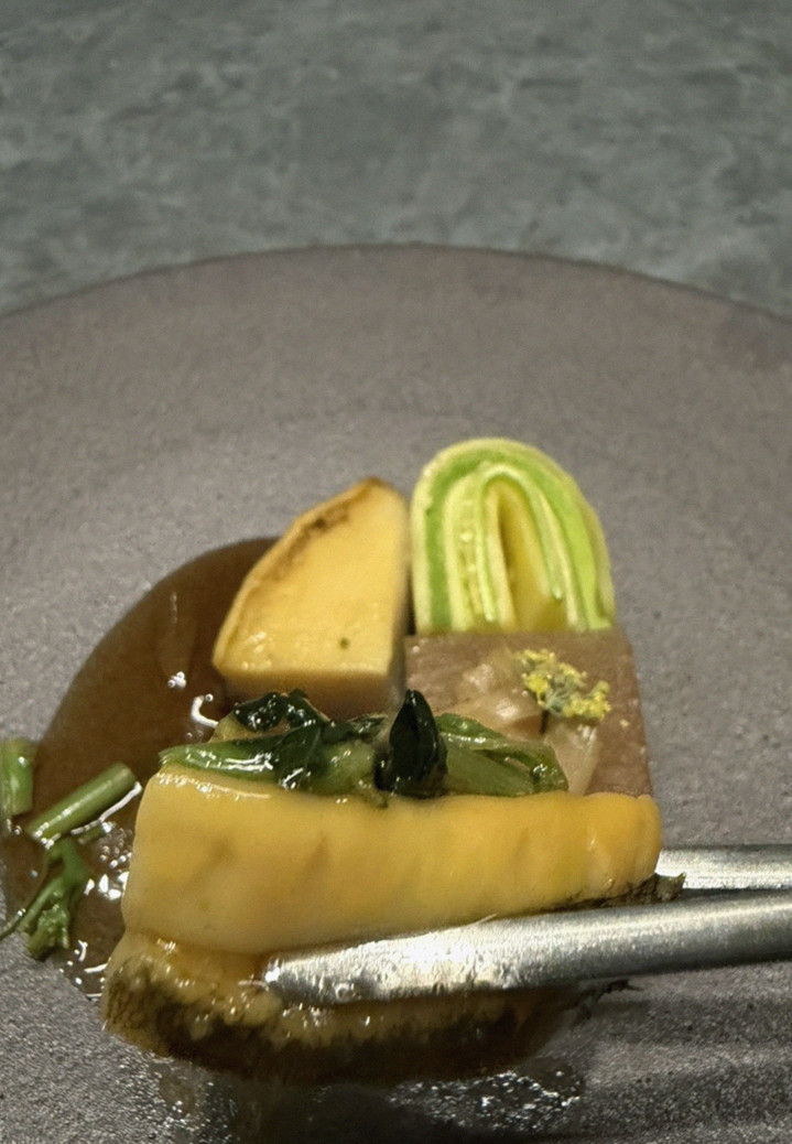 WOOHANA Yeouido · a plated course of Hanwoo beef