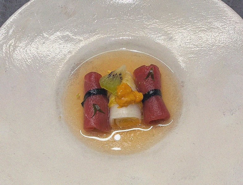 WOOHANA Yeouido · a plated course of Hanwoo beef