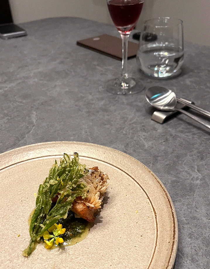 WOOHANA Yeouido · a plated course of Hanwoo beef