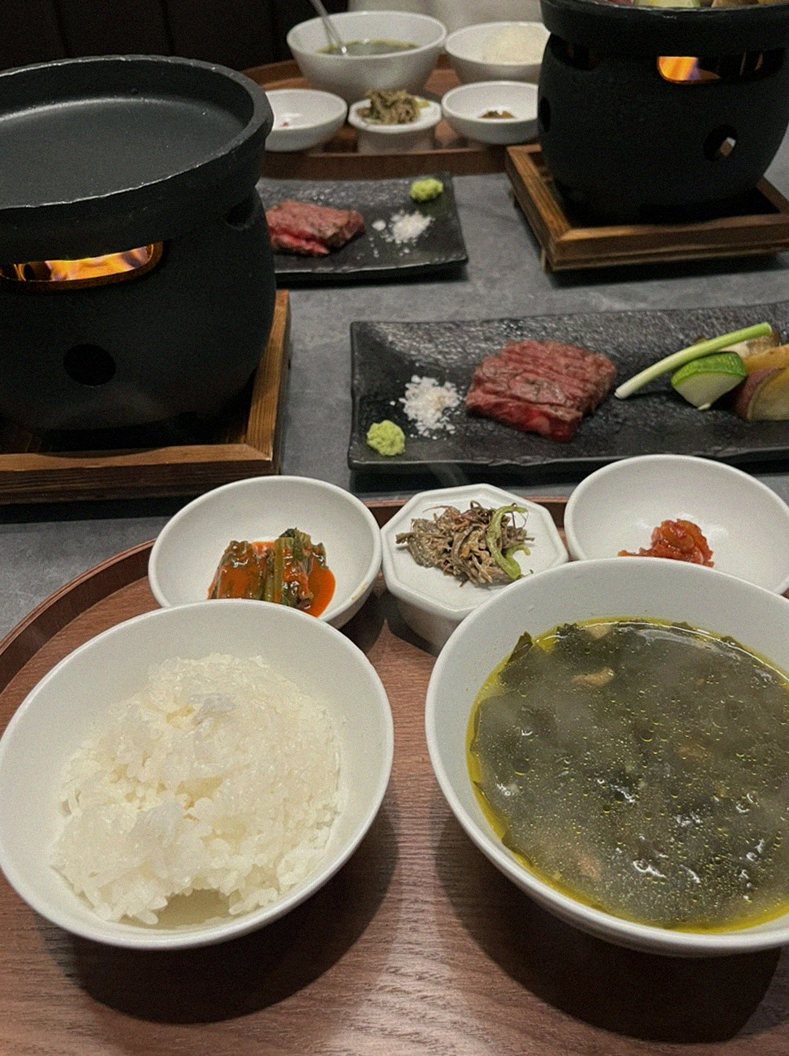 WOOHANA Yeouido · the rice course with accompaniments