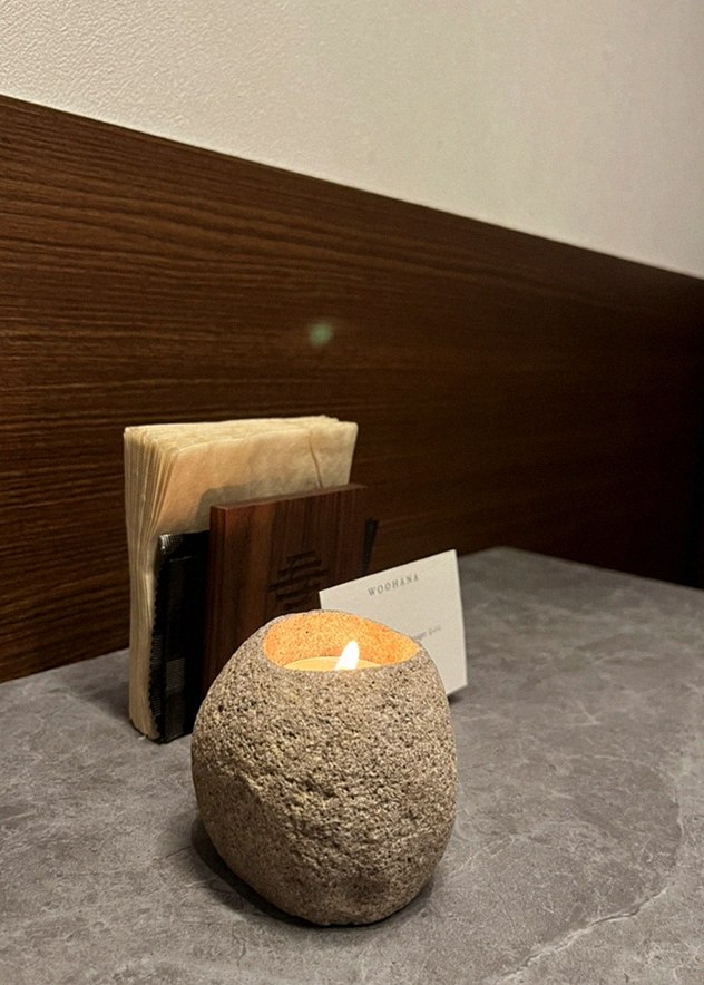 WOOHANA Yeouido · a plated course of Hanwoo beef