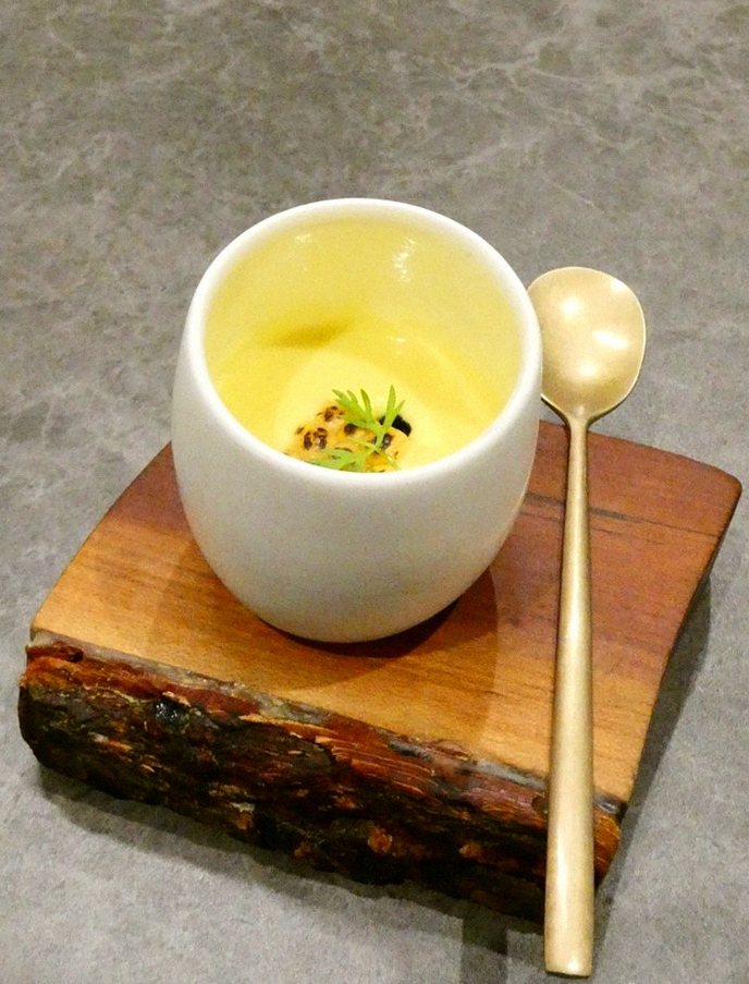GOWOOGA Gwanghwamun · a warm soup to finish the course
