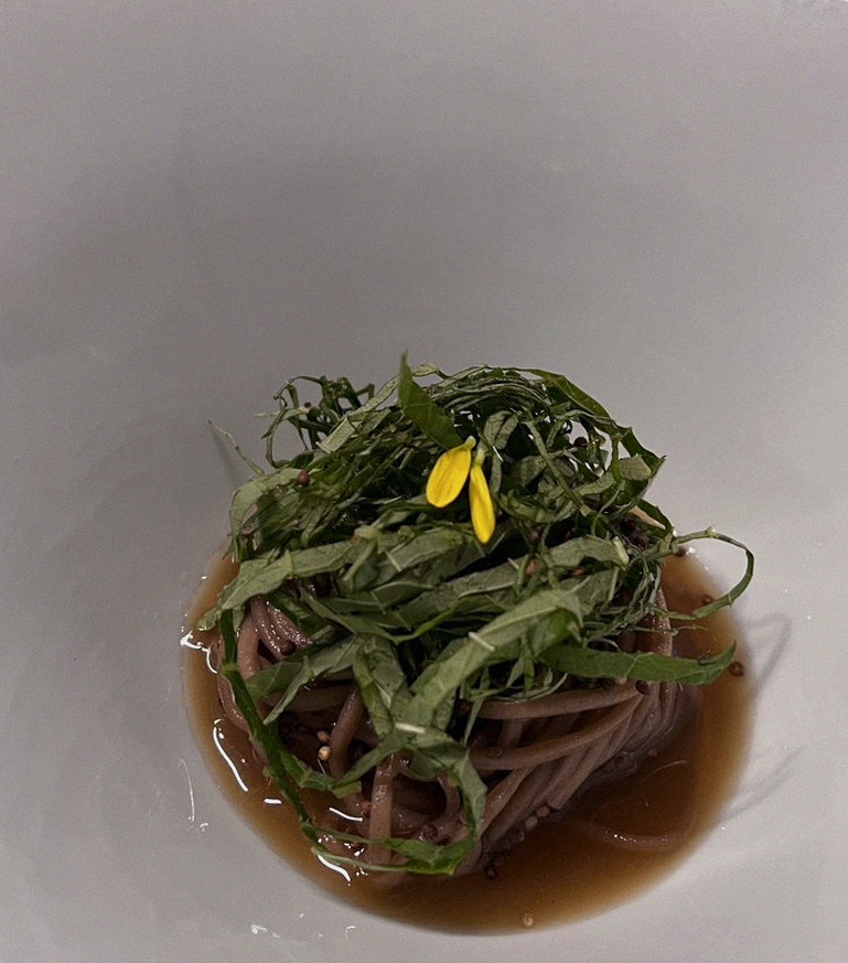 DAEBOJUNG Yeouido · a plated course of Hanwoo beef