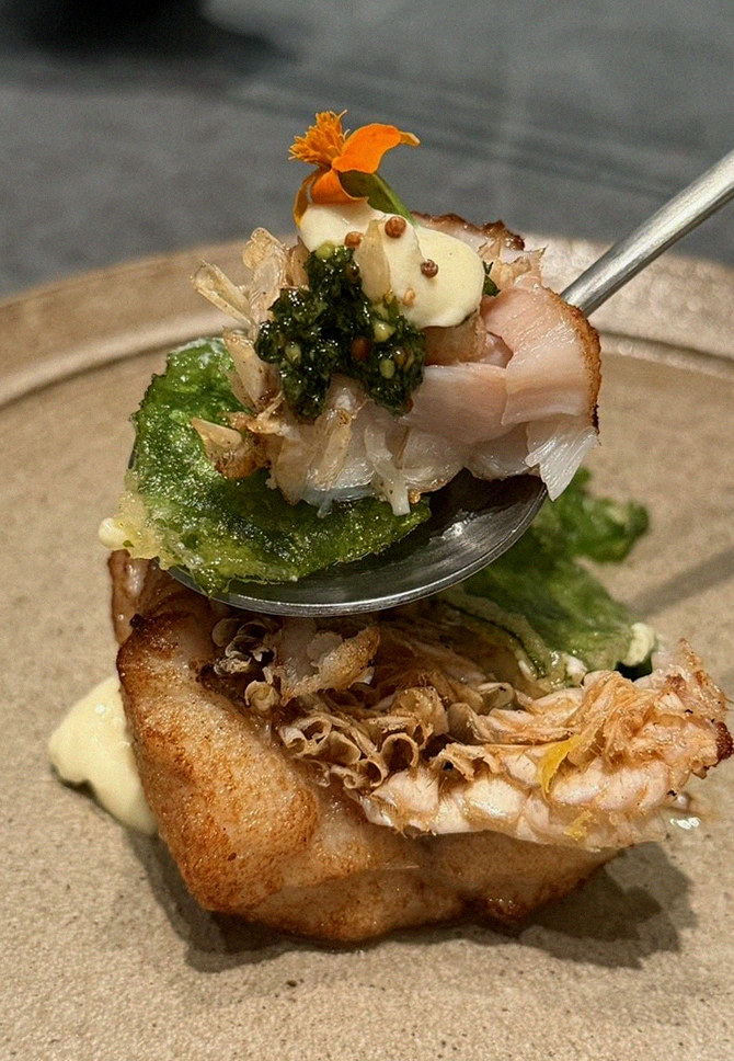 WOOHANA Yeouido · 套餐中搭配的海鲜料理