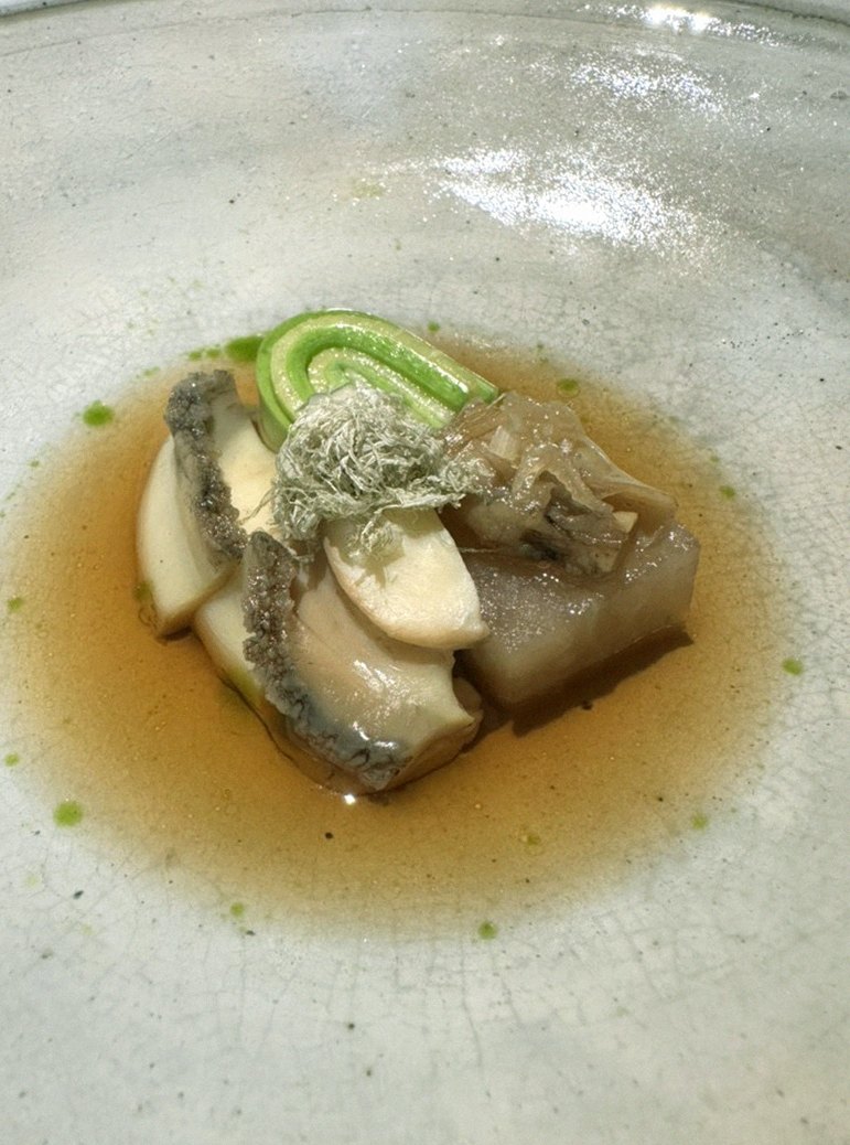WOOARA Gwanghwamun · seafood course served alongside the beef